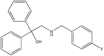 2-[(4-fluorobenzyl)amino]-1,1-diphenyl-1-ethanol