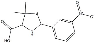  5,5-dimethyl-2-(3-nitrophenyl)-1,3-thiazolane-4-carboxylic acid