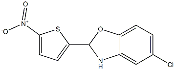 5-chloro-2-(5-nitro-2-thienyl)-2,3-dihydro-1,3-benzoxazole Structure