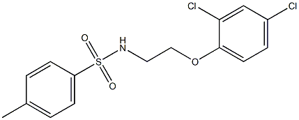 N-[2-(2,4-dichlorophenoxy)ethyl]-4-methylbenzenesulfonamide 化学構造式