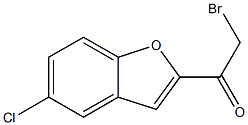 2-bromo-1-(5-chlorobenzo[b]furan-2-yl)ethan-1-one 化学構造式