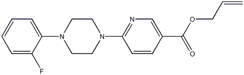 allyl 6-[4-(2-fluorophenyl)piperazino]nicotinate Structure