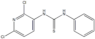 N-(2,6-dichloro-3-pyridyl)-N'-phenylthiourea,,结构式