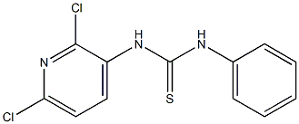 N-(2,6-dichloro-3-pyridyl)-N'-phenylthiourea Structure