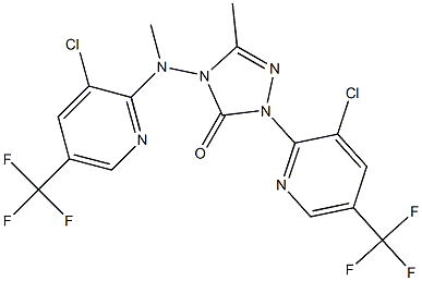 2-[3-chloro-5-(trifluoromethyl)-2-pyridinyl]-4-[[3-chloro-5-(trifluoromethyl)-2-pyridinyl](methyl)amino]-5-methyl-2,4-dihydro-3H-1,2,4-triazol-3-one