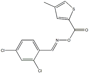 2-[({[(2,4-dichlorophenyl)methylene]amino}oxy)carbonyl]-4-methylthiophene,,结构式