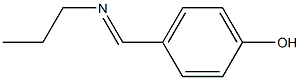 4-[(propylimino)methyl]benzenol 化学構造式