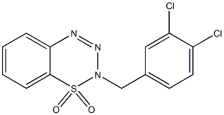 2-(3,4-dichlorobenzyl)-1lambda~6~,2,3,4-benzothiatriazine-1,1(2H)-dione Structure