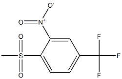 1-(methylsulfonyl)-2-nitro-4-(trifluoromethyl)benzene 化学構造式