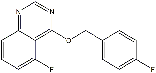 5-fluoro-4-[(4-fluorobenzyl)oxy]quinazoline|