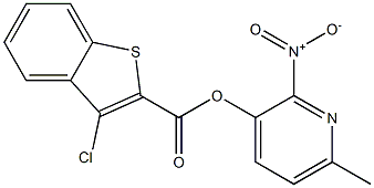 6-methyl-2-nitro-3-pyridyl 3-chlorobenzo[b]thiophene-2-carboxylate