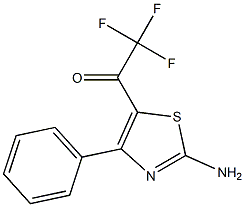 1-(2-Amino-4-phenyl-thiazol-5-yl)-2,2,2-trifluoro-ethanone Struktur