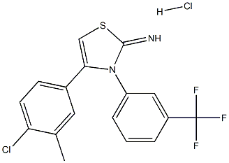  4-(4-chloro-3-methylphenyl)-3-[3-(trifluoromethyl)phenyl]-2,3-dihydro-1,3-thiazol-2-imine hydrochloride