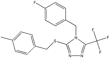 4-(4-fluorobenzyl)-3-[(4-methylbenzyl)sulfanyl]-5-(trifluoromethyl)-4H-1,2,4-triazole|