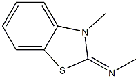 N-methyl-N-(3-methyl-2,3-dihydro-1,3-benzothiazol-2-yliden)amine Structure