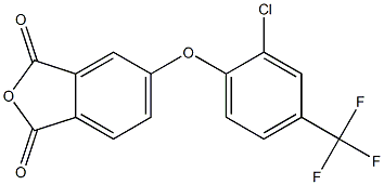 5-[2-chloro-4-(trifluoromethyl)phenoxy]-2-benzofuran-1,3-dione Struktur