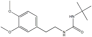 N-(tert-butyl)-N'-(3,4-dimethoxyphenethyl)urea,,结构式