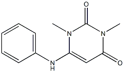 6-anilino-1,3-dimethyl-1,2,3,4-tetrahydropyrimidine-2,4-dione Structure