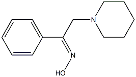 1-phenyl-2-piperidinoethan-1-one oxime Struktur