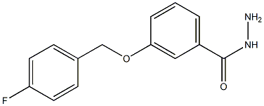 3-[(4-fluorobenzyl)oxy]benzenecarbohydrazide 化学構造式