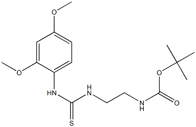 tert-butyl N-(2-{[(2,4-dimethoxyanilino)carbothioyl]amino}ethyl)carbamate Structure