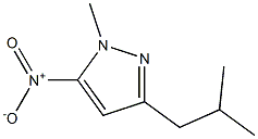 3-isobutyl-1-methyl-5-nitro-1H-pyrazole Structure