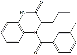 4-(3-methylbenzoyl)-3-propyl-3,4-dihydro-2(1H)-quinoxalinone|