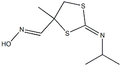 2-(isopropylimino)-4-methyl-1,3-dithiolane-4-carbaldehyde oxime 结构式