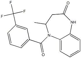 4-methyl-5-[3-(trifluoromethyl)benzoyl]-1,3,4,5-tetrahydro-2H-1,5-benzodiazepin-2-one