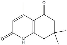 4,7,7-trimethyl-1,2,5,6,7,8-hexahydroquinoline-2,5-dione,,结构式