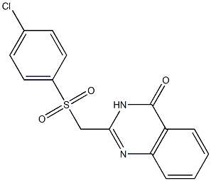 2-{[(4-chlorophenyl)sulfonyl]methyl}-4(3H)-quinazolinone Structure