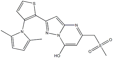 2-[3-(2,5-dimethyl-1H-pyrrol-1-yl)-2-thienyl]-5-[(methylsulfonyl)methyl]pyrazolo[1,5-a]pyrimidin-7-ol|