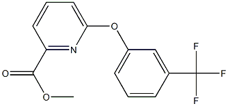 methyl 6-[3-(trifluoromethyl)phenoxy]-2-pyridinecarboxylate Structure