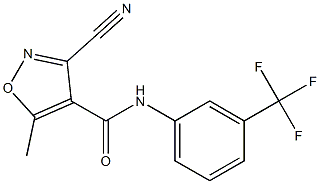 3-cyano-5-methyl-N-[3-(trifluoromethyl)phenyl]-4-isoxazolecarboxamide