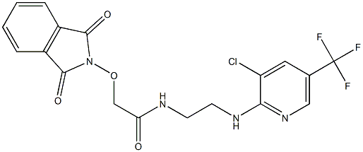 N-(2-{[3-chloro-5-(trifluoromethyl)-2-pyridinyl]amino}ethyl)-2-[(1,3-dioxo-1,3-dihydro-2H-isoindol-2-yl)oxy]acetamide