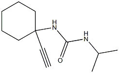 N-(1-ethynylcyclohexyl)-N'-isopropylurea 结构式