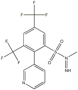 N1-imino(3-pyridyl)methyl-3,5-di(trifluoromethyl)benzene-1-sulfonamide