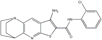 5-amino-N-(2-chlorophenyl)-7-thia-1,9-diazatetracyclo[9.2.2.0~2,10~.0~4,8~]pentadeca-2(10),3,5,8-tetraene-6-carboxamide