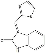 3-(2-thienylmethylidene)indolin-2-one Structure