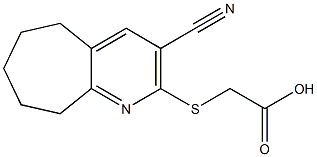 2-[(3-cyano-6,7,8,9-tetrahydro-5H-cyclohepta[b]pyridin-2-yl)sulfanyl]acetic acid