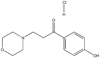 1-(4-hydroxyphenyl)-3-morpholinopropan-1-one hydrochloride Structure