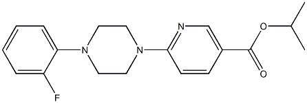 isopropyl 6-[4-(2-fluorophenyl)piperazino]nicotinate Structure
