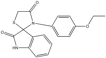 3'-(4-ethoxyphenyl)-4'H-spiro[indole-3,2'-[1,3]thiazolidine]-2,4'(1H)-dione 结构式