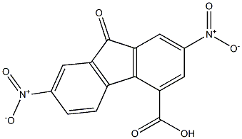 2,7-dinitro-9-oxo-9H-fluorene-4-carboxylic acid 结构式