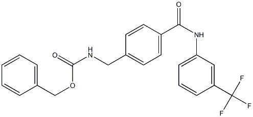 benzyl N-(4-{[3-(trifluoromethyl)anilino]carbonyl}benzyl)carbamate