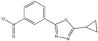 2-cyclopropyl-5-(3-nitrophenyl)-1,3,4-oxadiazole