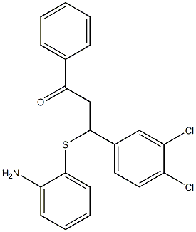  3-[(2-aminophenyl)thio]-3-(3,4-dichlorophenyl)-1-phenylpropan-1-one