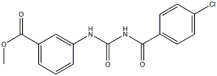 methyl 3-({[(4-chlorobenzoyl)amino]carbonyl}amino)benzoate