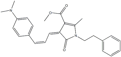 methyl 3-{(Z,2Z)-3-[4-(dimethylamino)phenyl]-2-propenylidene}-5-methyl-2-oxo-1-phenethyl-1,2-dihydro-3H-pyrrole-4-carboxylate