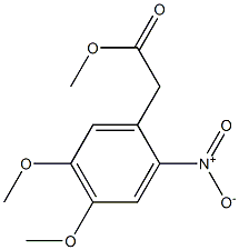 methyl 2-(4,5-dimethoxy-2-nitrophenyl)acetate,,结构式